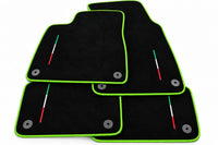 Floor Mats For Lamborghini Urus Black Tailored Black Trim - Green