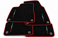 Floor Mats For Lamborghini Urus Black Tailored Black Trim - Red