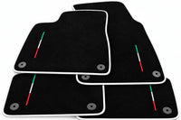 Floor Mats For Lamborghini Urus Black Tailored Black Trim - White
