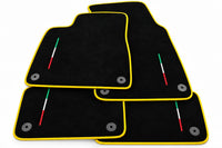 Floor Mats For Lamborghini Urus Black Tailored Black Trim - Yellow