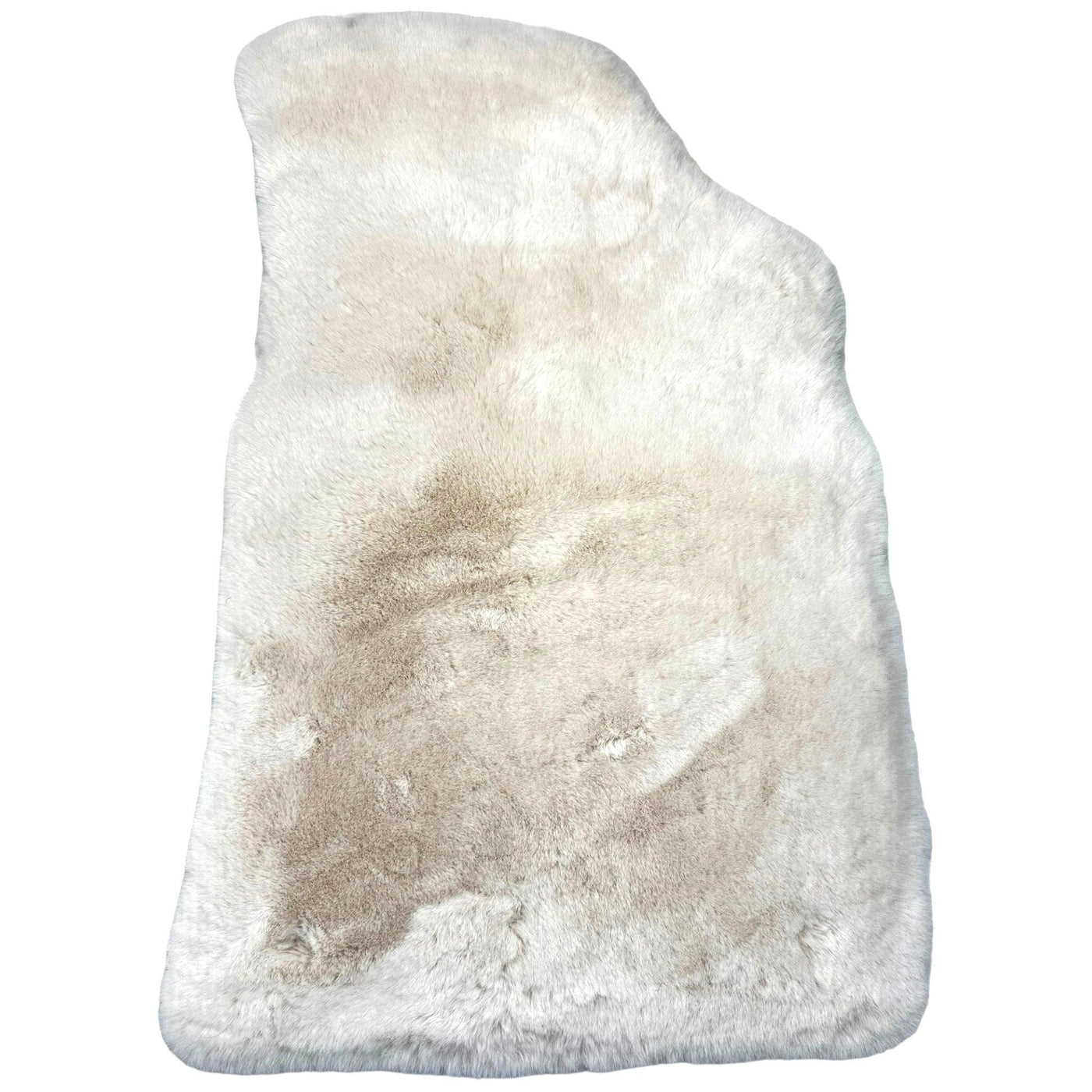 White Sheepskin Floor Mats for Bentley Continental GTC (2011-2018) ER56 Design - AutoWin