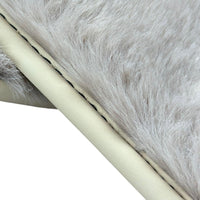 White Sheepskin Floor Mats for Bentley Continental GTC (2018-2023) ER56 Design - AutoWin