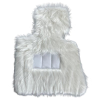 White Sheepskin Floor Mats For Rolls Royce Phantom 2003–2016 Er56 Design Brand - AutoWin