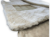 White Sheepskin Floor Mats For Rolls Royce Phantom VIII (2017-2024) ER56 Design Brand