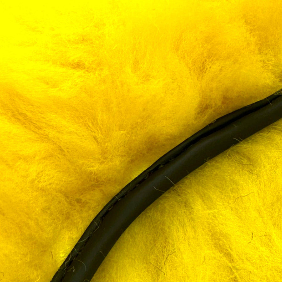 Yellow Sheepskin Floor Mats for Rolls Royce Shadow (1965-1977) ER56 Design Brand - AutoWin