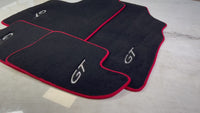 Black Floor Mats For Bentley Continental GT 2003–2011 With Red Trim