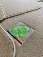 Beige Floor Mats For BMW 1 Series E87 Brand Tailored Set Perfect Fit Green Collection - AutoWin