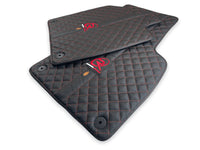 Black Leather Floor Mats for Audi R8 2015-2023 - AutoWin