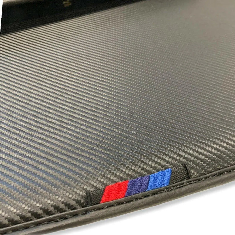 Floor Mats For BMW 1 Series E82 Autowin Brand Carbon Fiber Leather - AutoWin