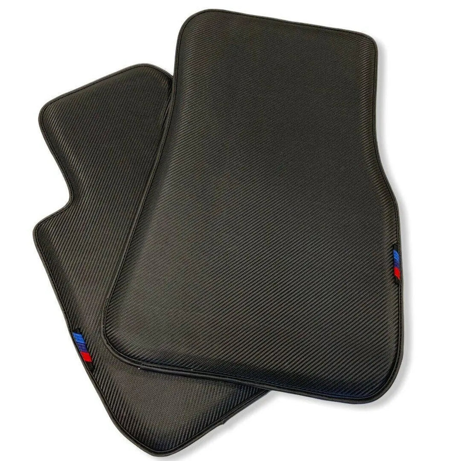 Floor Mats For BMW 5 Series F10 Carbon Fiber Leather - AutoWin