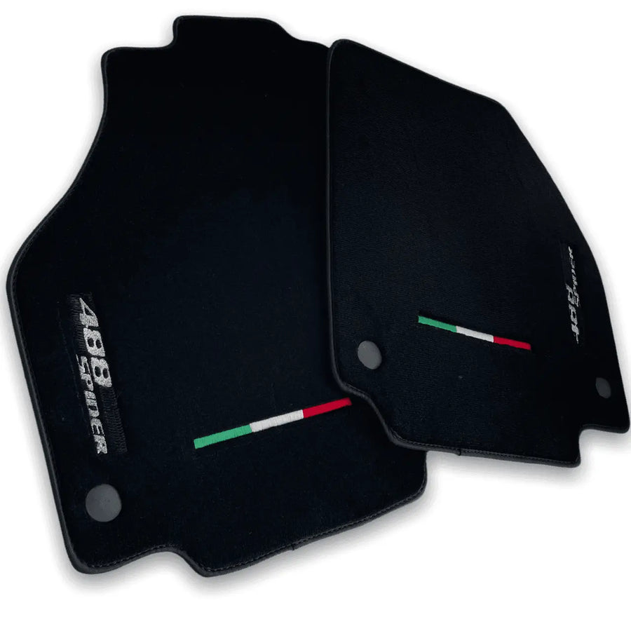 Floor Mats For Ferrari 488 Spider 2015-2022 AutoWin Brand Italian Edition - AutoWin