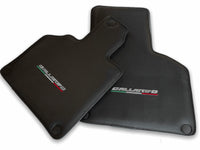 Floor Mats for Lamborghini Gallardo Carbon Fiber Leather - AutoWin