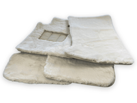 Luxury White Sheepskin Floor Mats for Rolls Royce Shadow