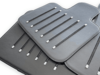 Leather Floor Mats For Rolls Royce Black Badge Dawn Rr6 2016-2023 Black - AutoWin