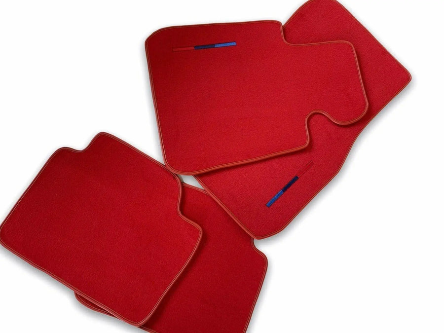 Red Floor Mats For BMW 7 Series G11 With M Package - AutoWin