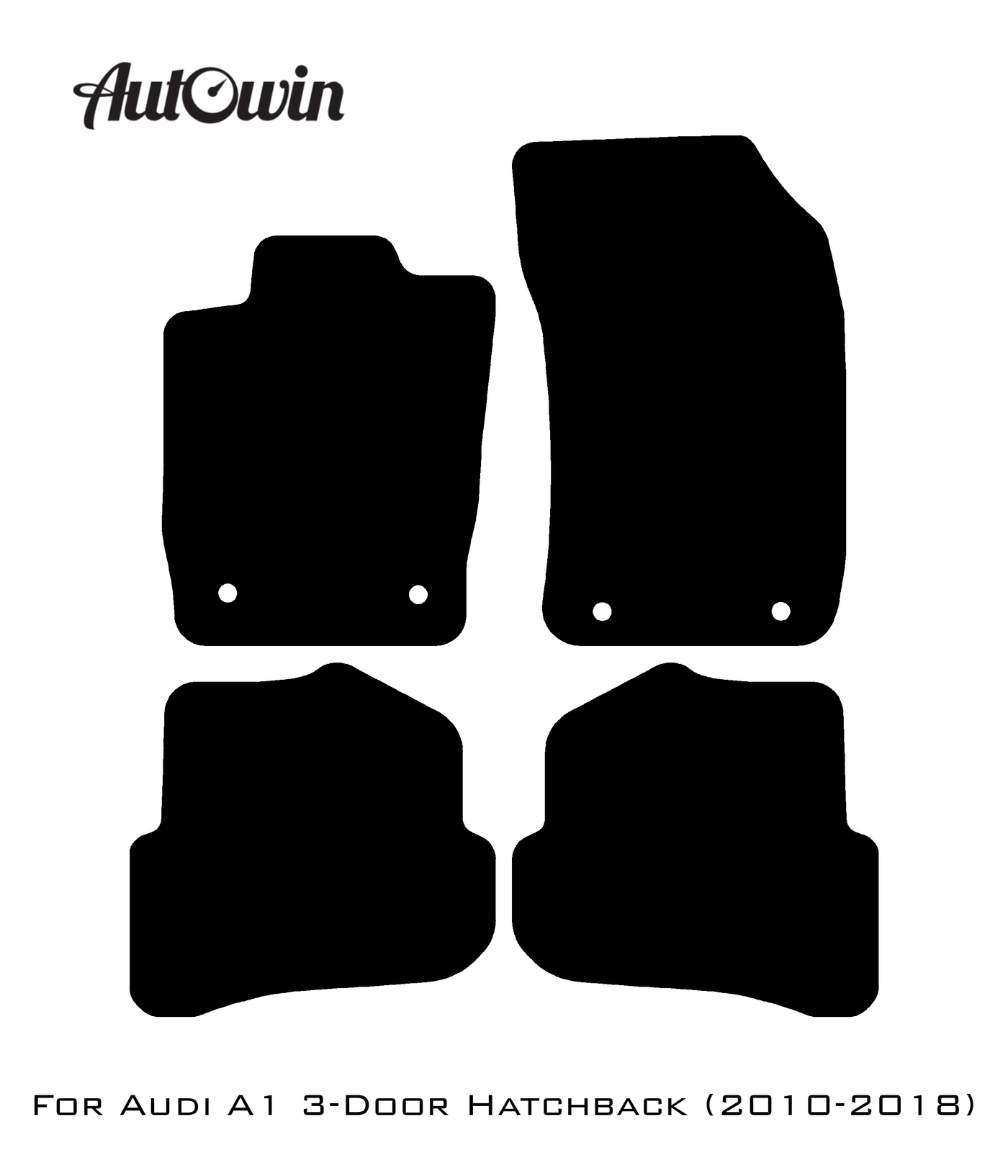 Beige Floor Mats for Audi A1 3-door Hatchback 2010-2018 - AutoWin