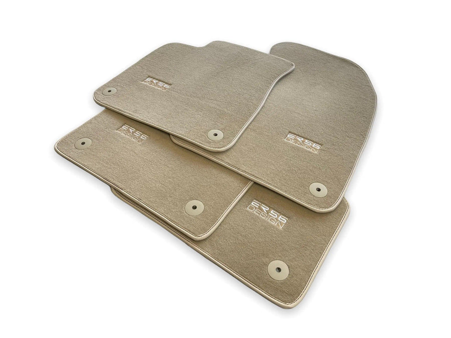 Beige Floor Mats for Audi A1 - 5-door Hatchback (2010-2018) | ER56 Design - AutoWin