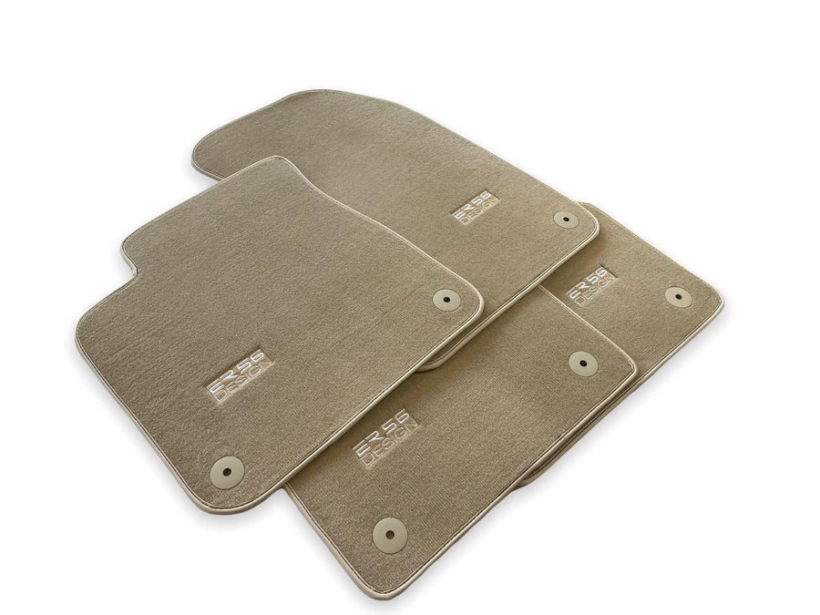Beige Floor Mats for Audi A1 - 5-door Hatchback (2019-2024) | ER56 Design - AutoWin