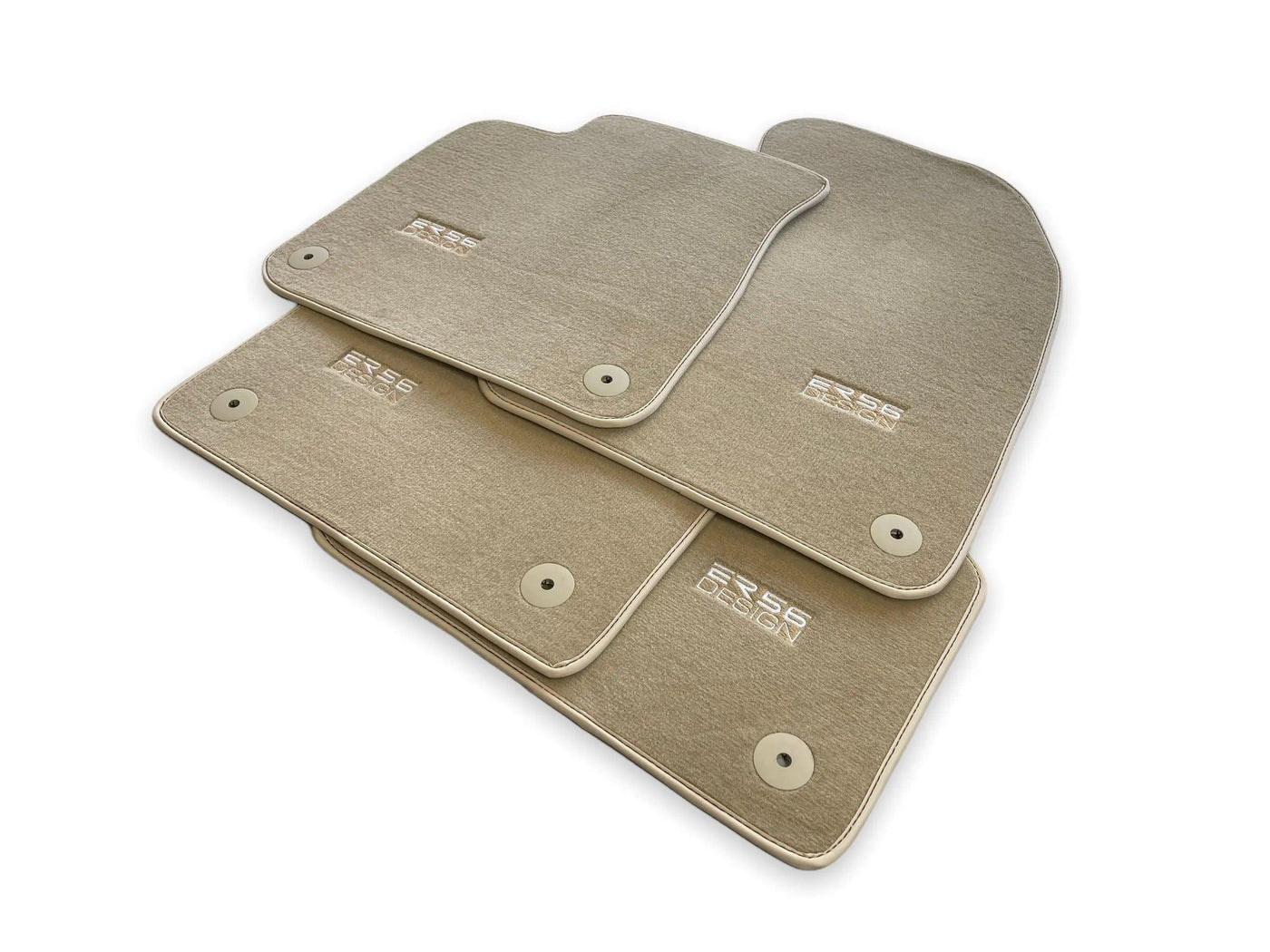 Beige Floor Mats for Audi A3 - 3-door Hatchback (1996-2000) | ER56 Design - AutoWin