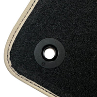 Beige Floor Mats for Bentley Mulsanne (2010-2020) with Leather - AutoWin