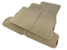 Beige Floor Mats For BMW 2 Series F22 With M Package - AutoWin