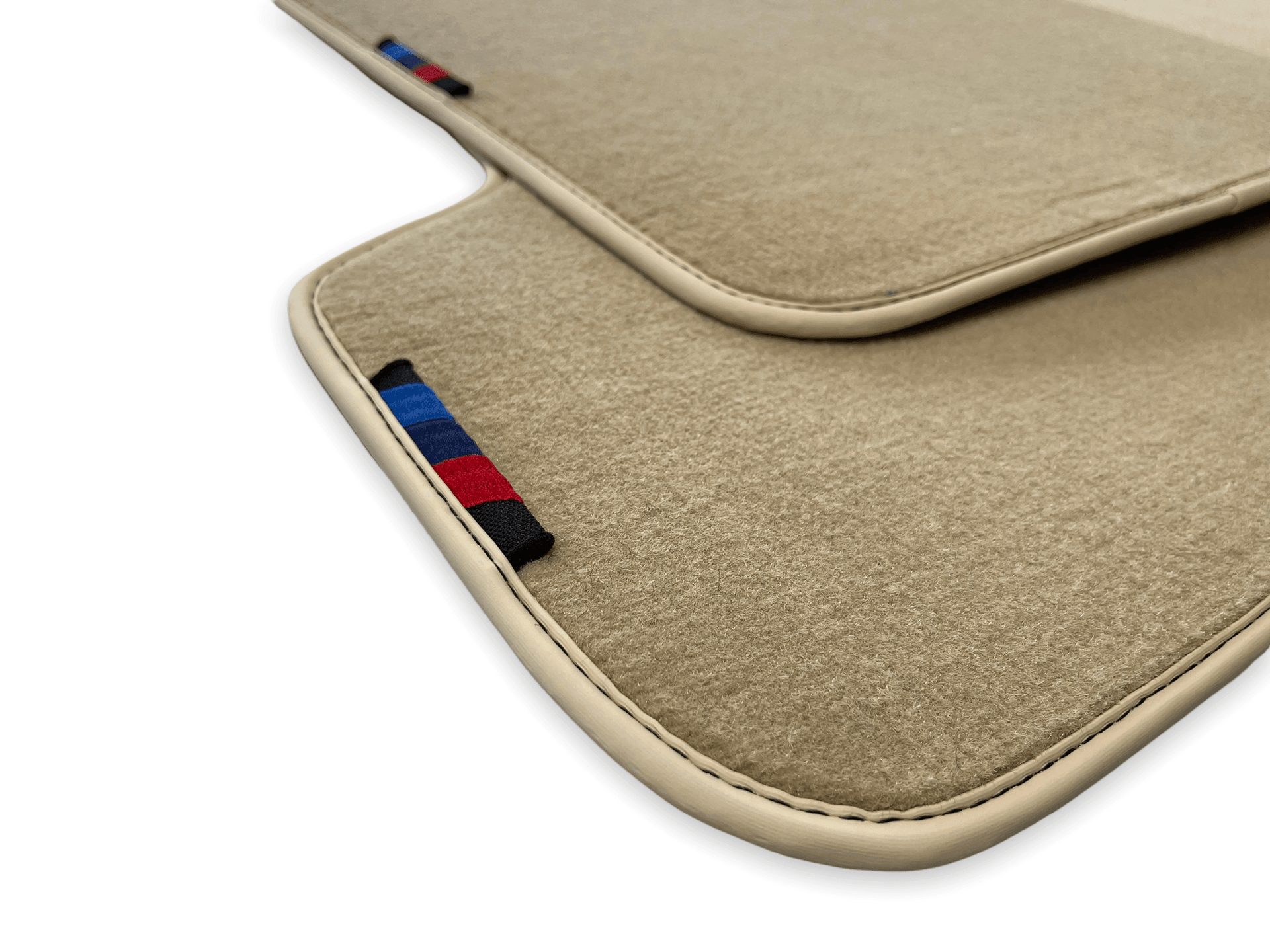 Beige Floor Mats For BMW 2 Series F22 With M Package - AutoWin