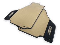 Beige Floor Mats For Ferrari 360 Modena 1999-2005 With Alcantara Leather - AutoWin