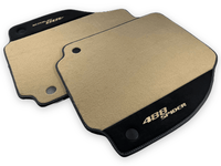 Beige Floor Mats For Ferrari 488 Spider 2015-2022 With Alcantara Leather - AutoWin