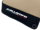 Beige Floor Mats for Lamborghini Gallardo With Alcantara Leather - AutoWin