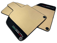 Beige Floor Mats for Lamborghini Huracan with Alcantara Leather - AutoWin