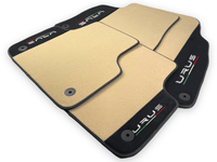 Beige Floor Mats For Lamborghini Urus With Alcantara Leather - AutoWin