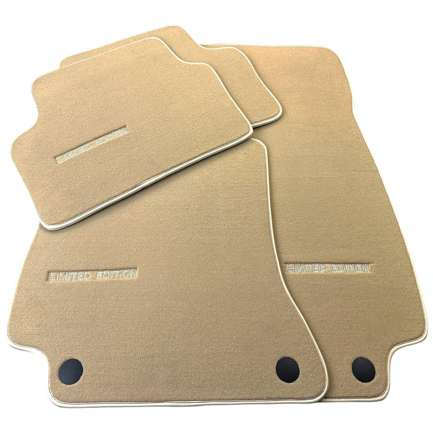 Beige Floor Mats For Mercedes Benz C-Class A205 Convertible Facelift (2018-2023) | Limited Edition - AutoWin