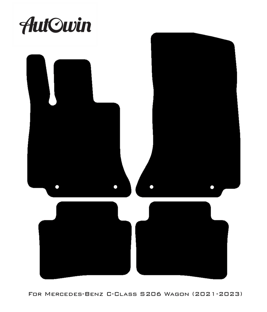 Beige Floor Mats For Mercedes Benz C-Class S206 Wagon (2021-2023) | Limited Edition - AutoWin