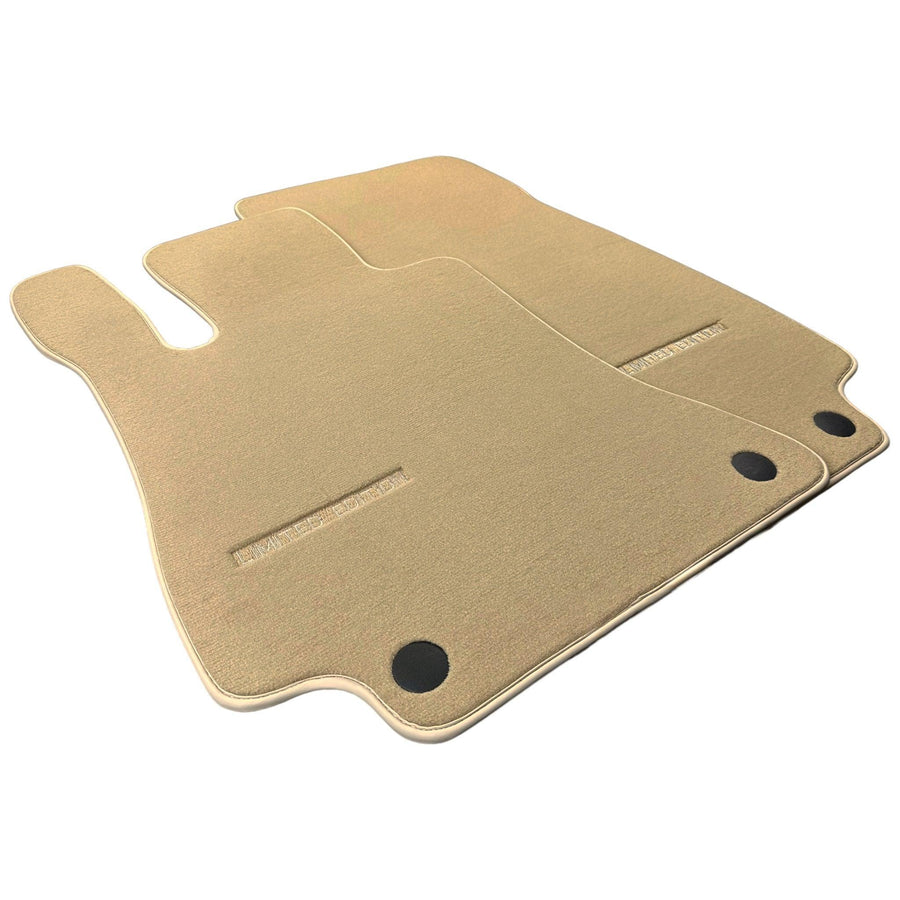 Beige Floor Mats For Mercedes Benz E-Class W124 Sedan (1985-1995) | Limited Edition - AutoWin
