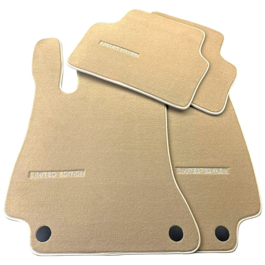 Beige Floor Mats For Mercedes Benz GLC-Class X253 SUV (2019-2023) Hybrid | Limited Edition - AutoWin