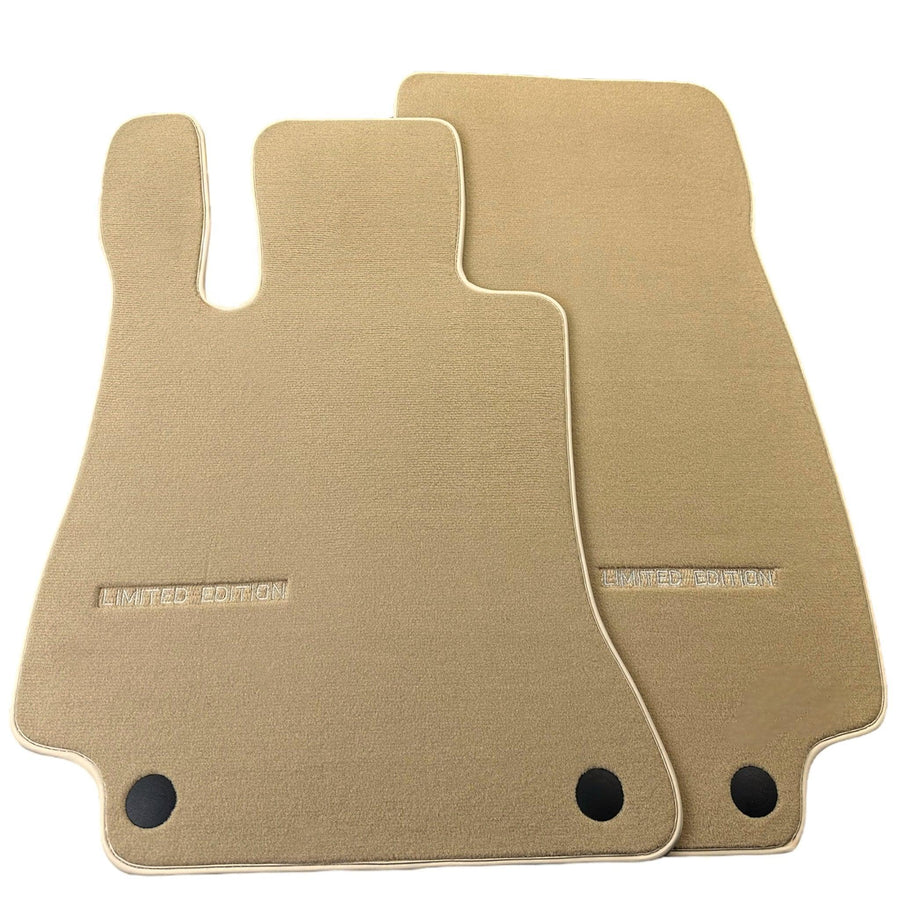 Beige Floor Mats For Mercedes Benz GLC-Class X253 SUV (2019-2023) Hybrid | Limited Edition - AutoWin