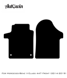 Beige Floor Mats For Mercedes Benz V-Class 447 Front (2014-2019) | Limited Edition - AutoWin