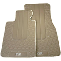 Beige Leather Floor Floor Mats For BMW 7 Series E65 AutoWin Brand - AutoWin