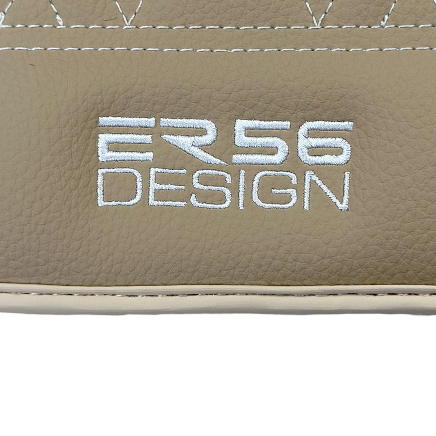 Beige Leather Floor Mats For BMW M3 E92 - AutoWin