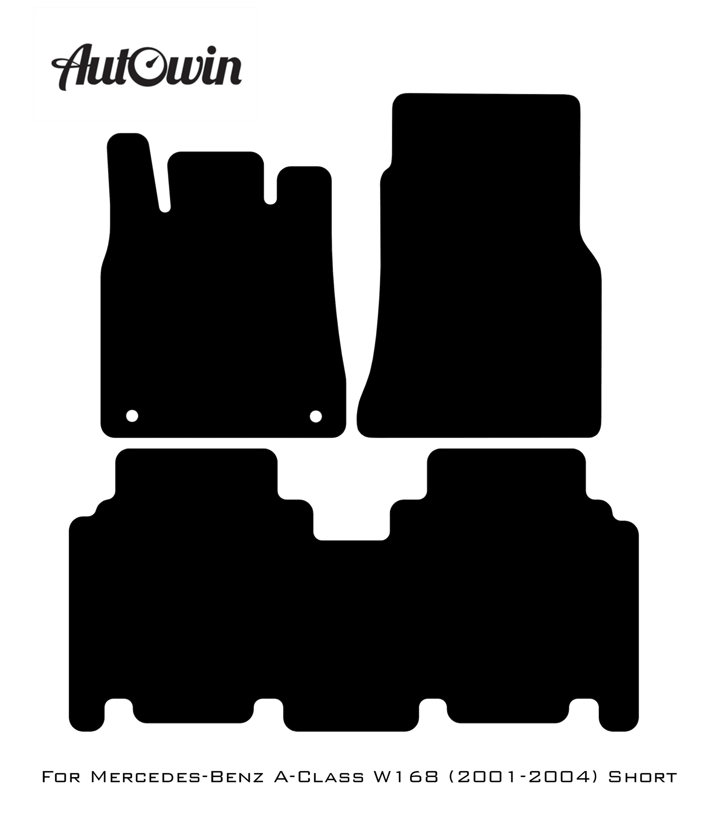 Beige Leather Floor Mats For Mercedes Benz A-Class W168 (2001-2004) | ER56 Design - AutoWin