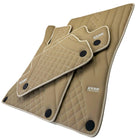 Beige Leather Floor Mats For Mercedes Benz CLK-Class A208 Convertible (1998-2003) | ER56 Design - AutoWin