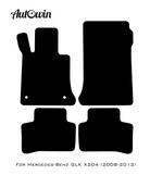 Beige Leather Floor Mats For Mercedes Benz GLK-Class X204 (2008-2012) | ER56 Design - AutoWin