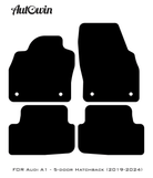 Black Floor Mats for Audi A1 - 5-door Hatchback (2019-2024) | No Steps - AutoWin