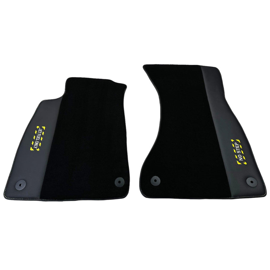 Black Floor Mats for Audi A3 2004-2012 5-door Sportback | Fighter Jet Edition - AutoWin