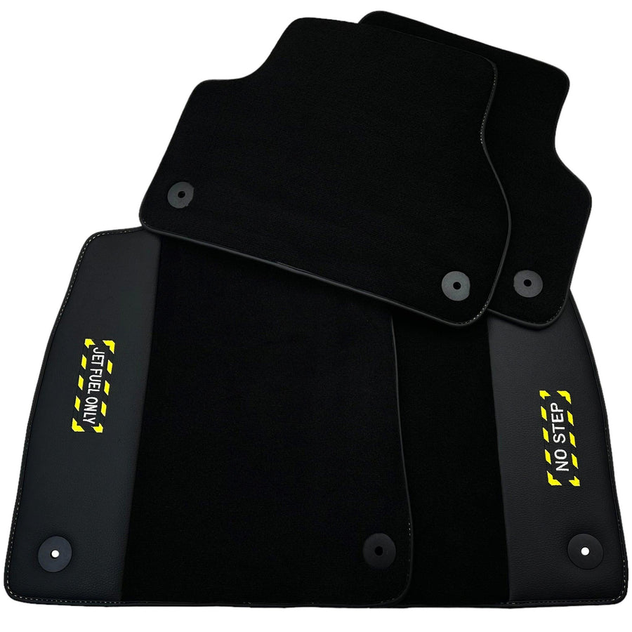 Black Floor Mats for Audi A3 2004-2012 5-door Sportback | Fighter Jet Edition - AutoWin