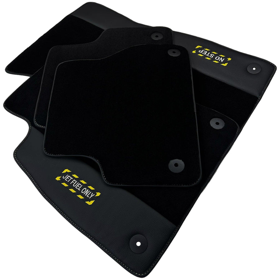 Black Floor Mats for Audi A3 2004-2012 5-door Sportback | Fighter Jet Edition - AutoWin