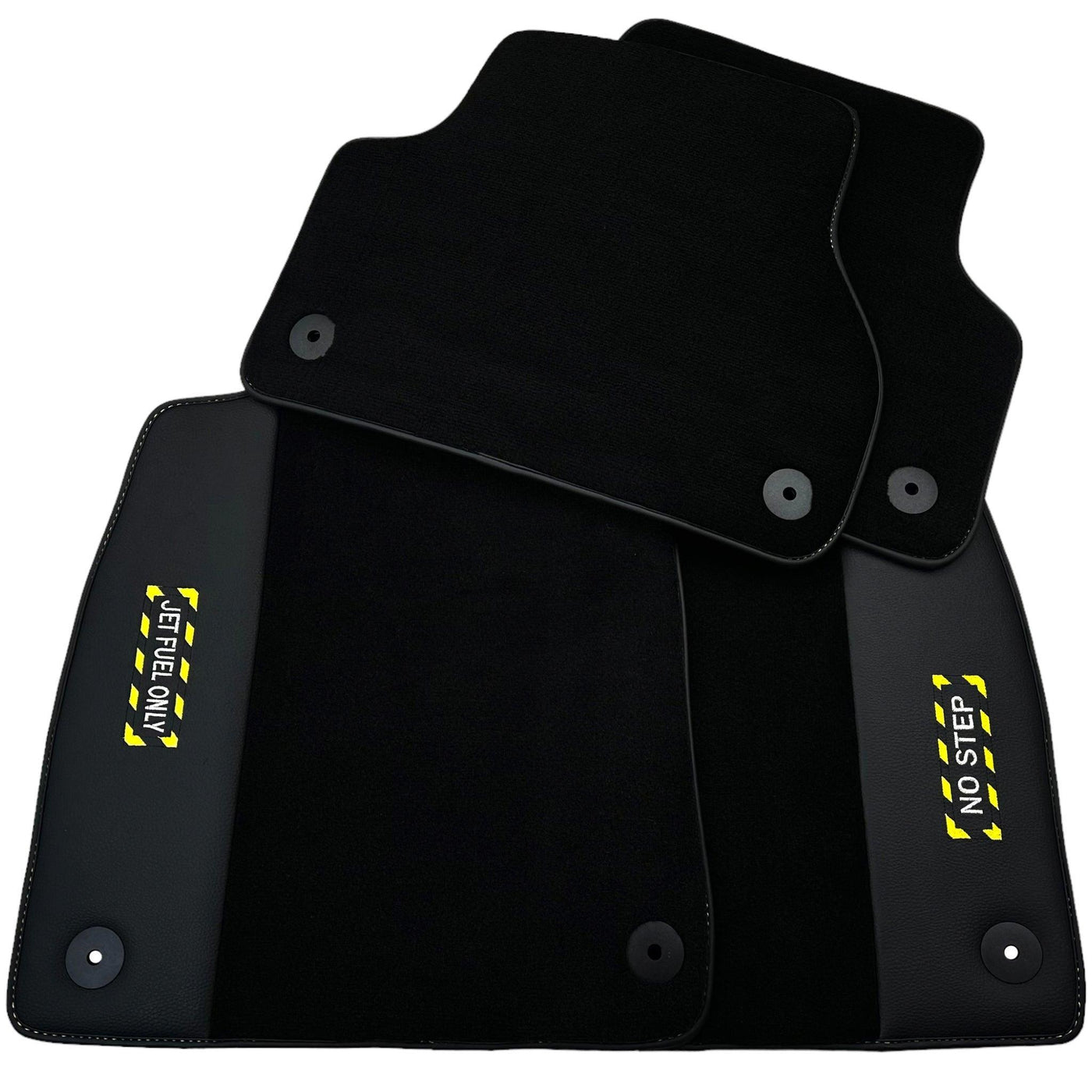 Black Floor Mats for Audi A4 - B7 Avant (2005-2008) | Fighter Jet Edition - AutoWin