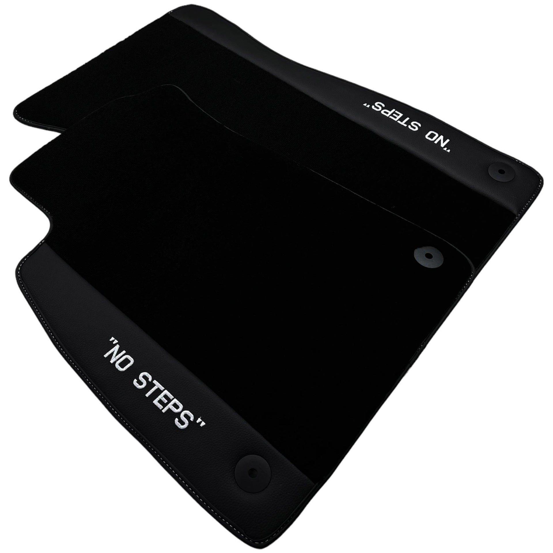 Black Floor Mats for Audi A4 - B9 Sedan (2018-2019) | No Steps - AutoWin