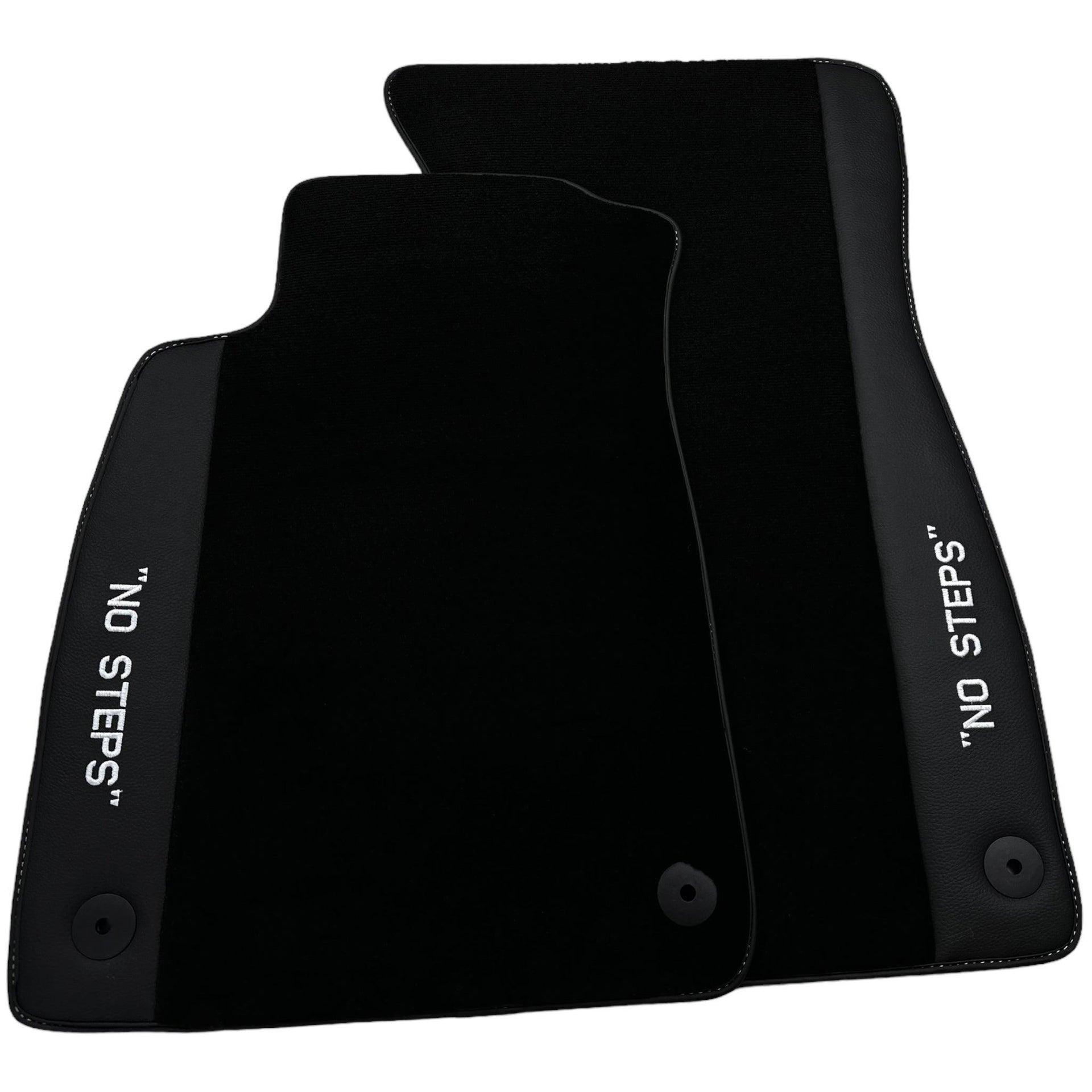 Black Floor Mats for Audi A4 - B9 Sedan (2018-2019) | No Steps - AutoWin