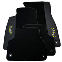 Black Floor Mats for Audi A6 - C6 Avant Long (2004-2008) | Fighter Jet Edition - AutoWin